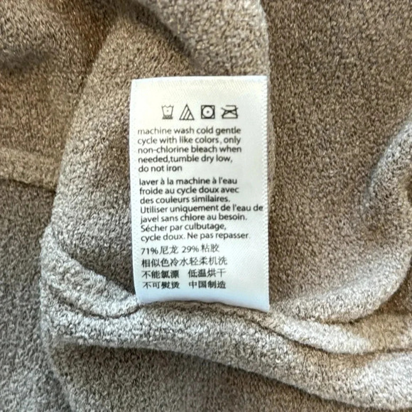 Barefoot Dreams - CozyChic Lite® - Circle Cardi Size L Taupe - Picture 6 of 7